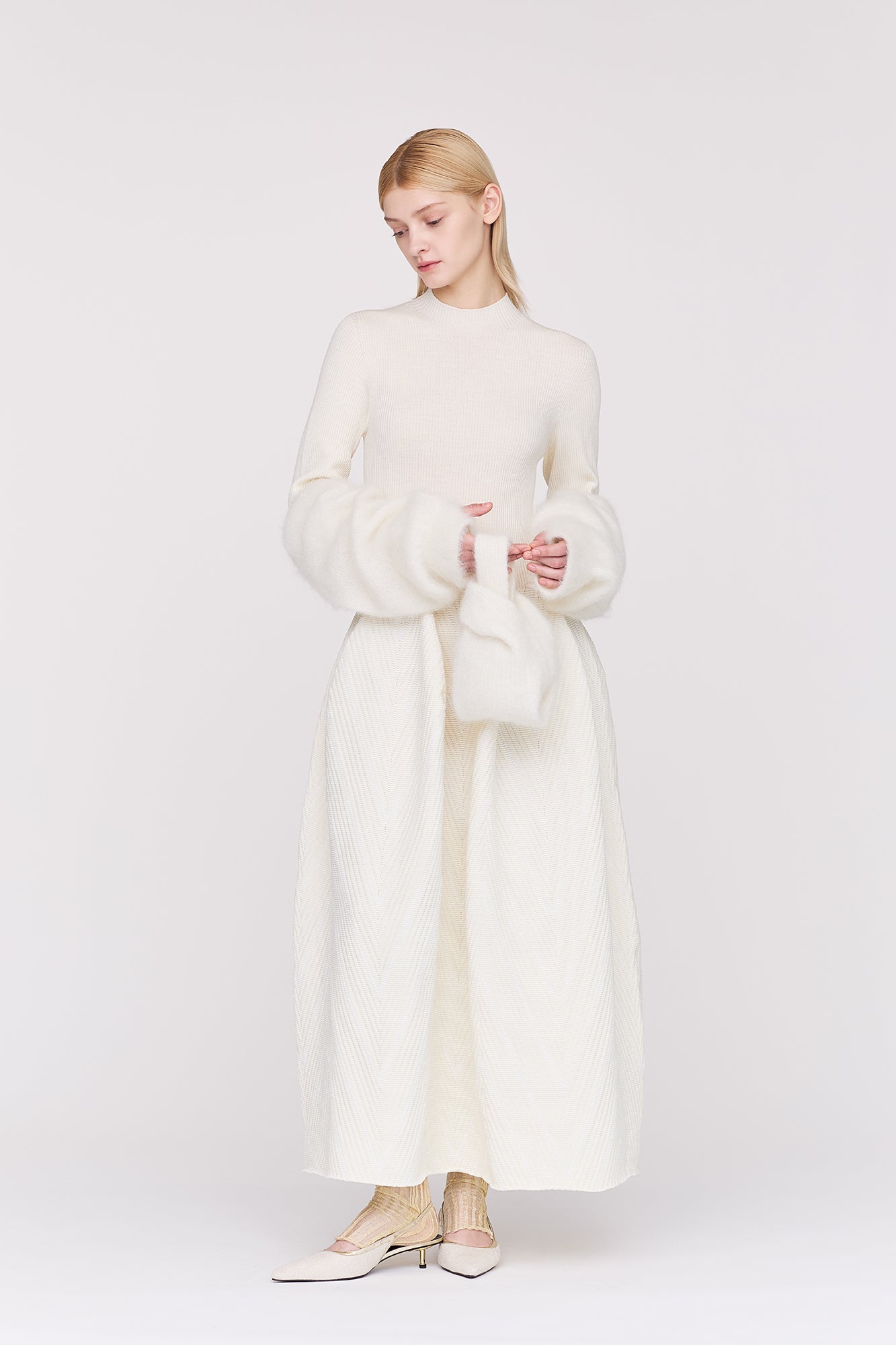 MOHAIR NOTCHED RIB BAG