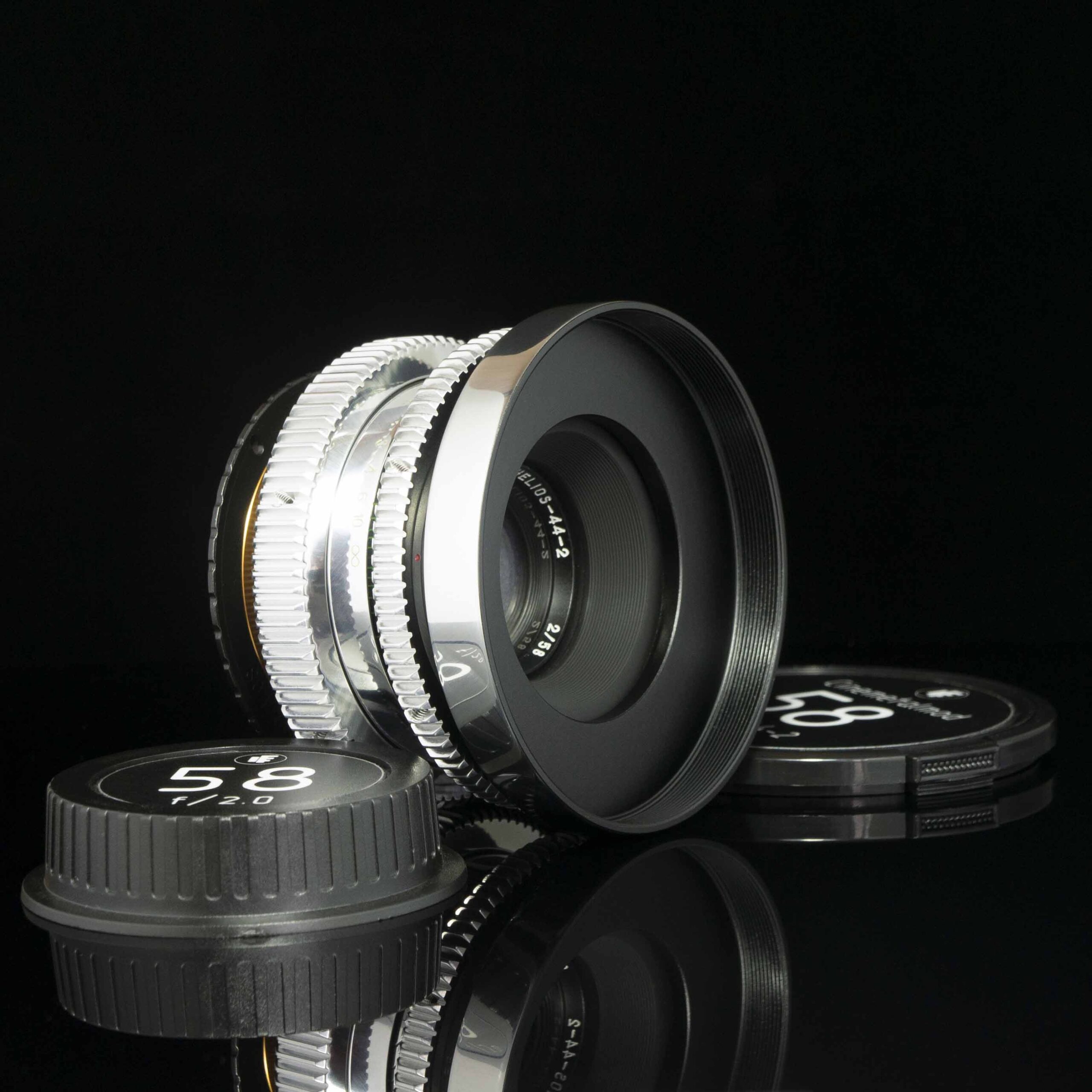 Silver Helios 44-2 | 2/58 | Cine Mod Lens – CINEMETALMOD