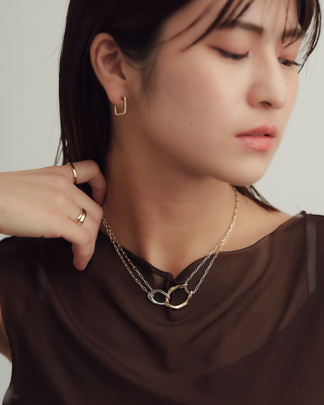 1/30(金)20:00～再入荷】【18KGP】マルチwayロングネックレス＜ChooMia