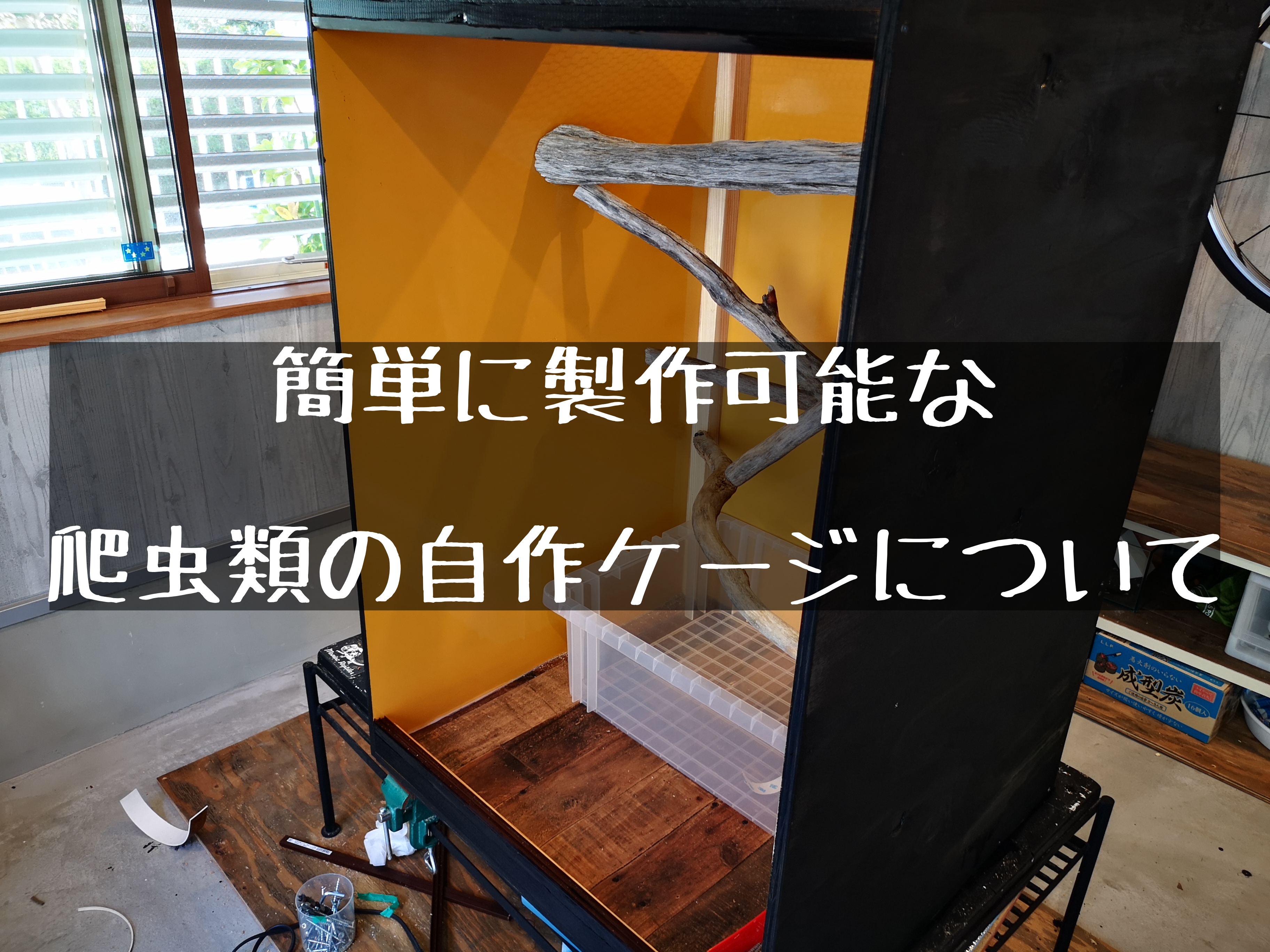 簡単な爬虫類ケージの作り方】～自作ケージの作製方法とその注意点