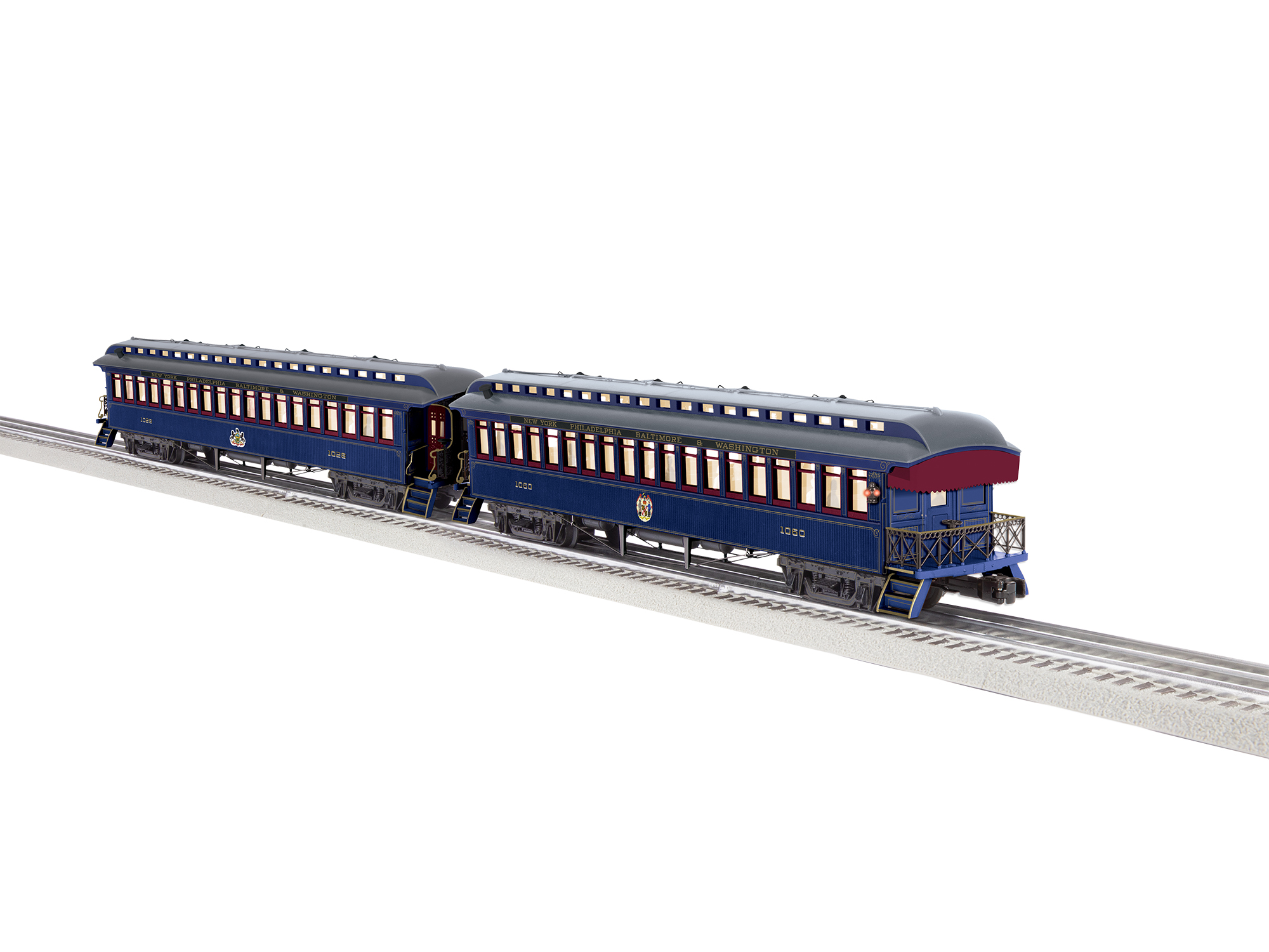 L2427570 - BALTIMORE & OHIO ROYAL BLUE WOOD PASSENGER 2 PACK C (T)