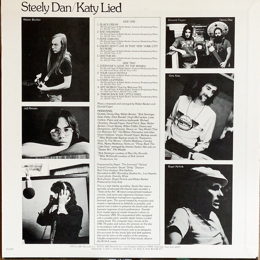 STEELY DAN/KATY LIED – Chelsea Record