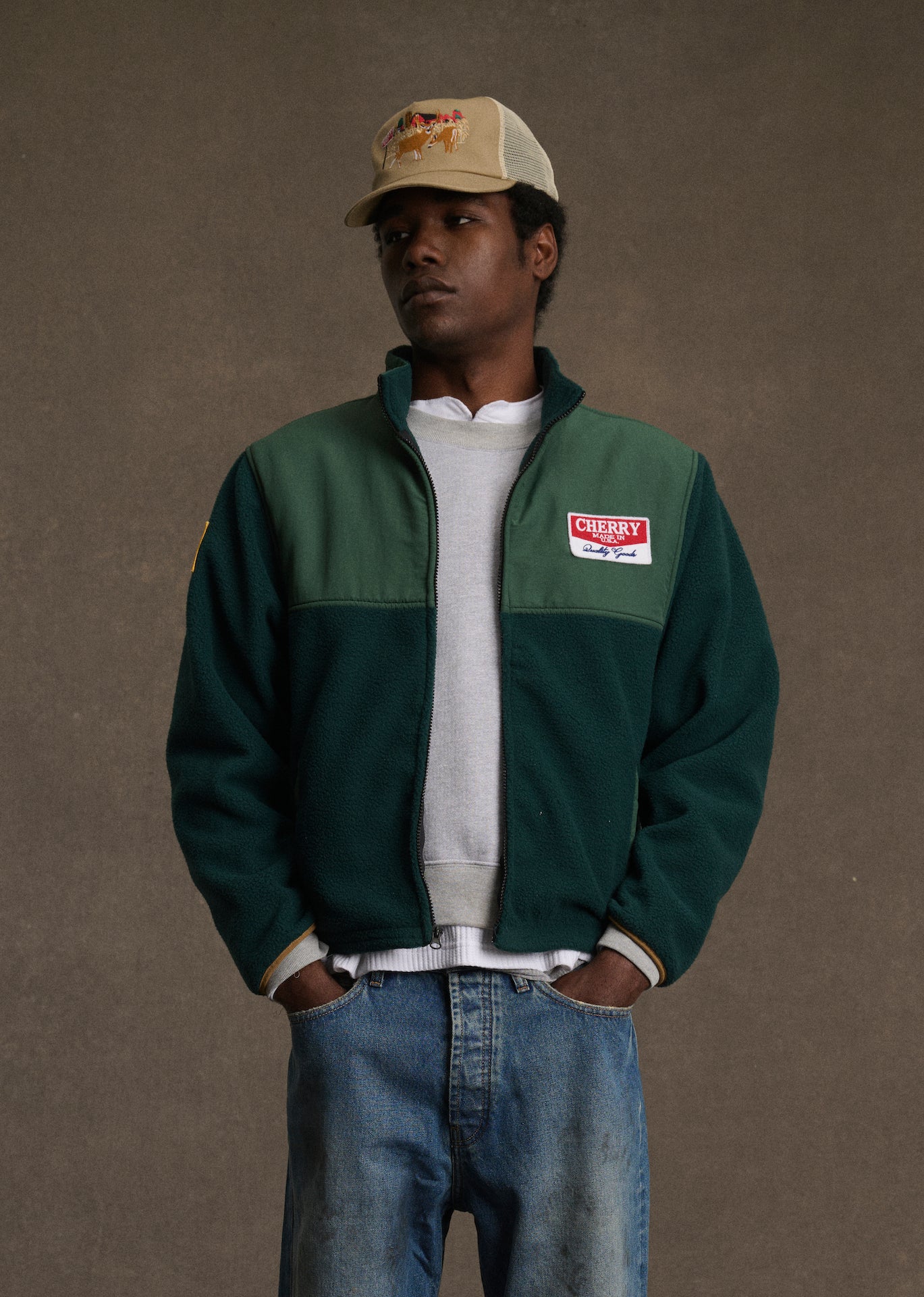 Racing Zip Sherpa (Hunter Green) – CHERRY LA