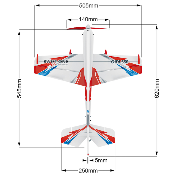 Swift One 3D Plane Qidi 550 RC Plane | Swift One RC Plane