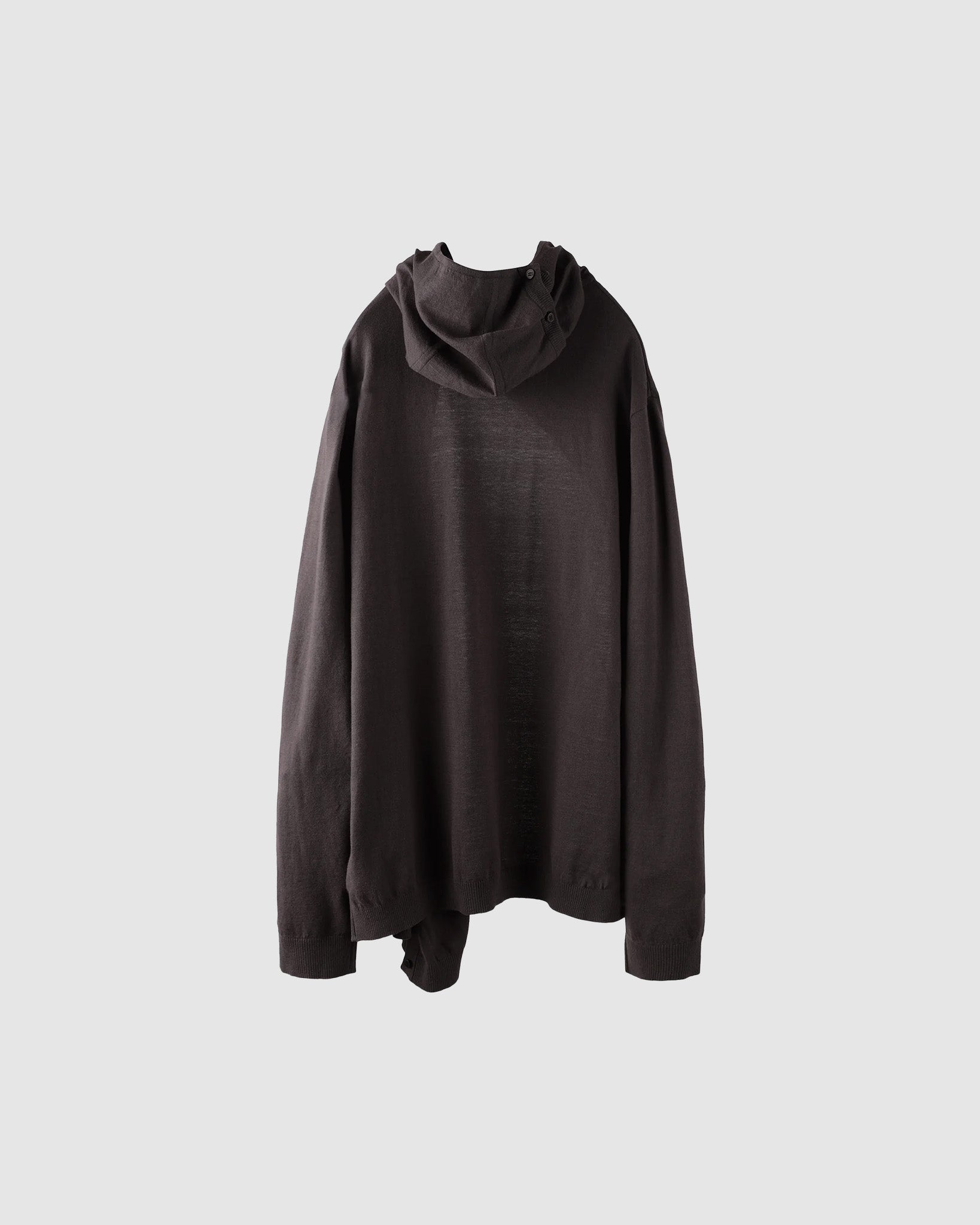 POST ARCHIVE FACTION 8.0 Knit Hoodie Centre Brown – Chinatown