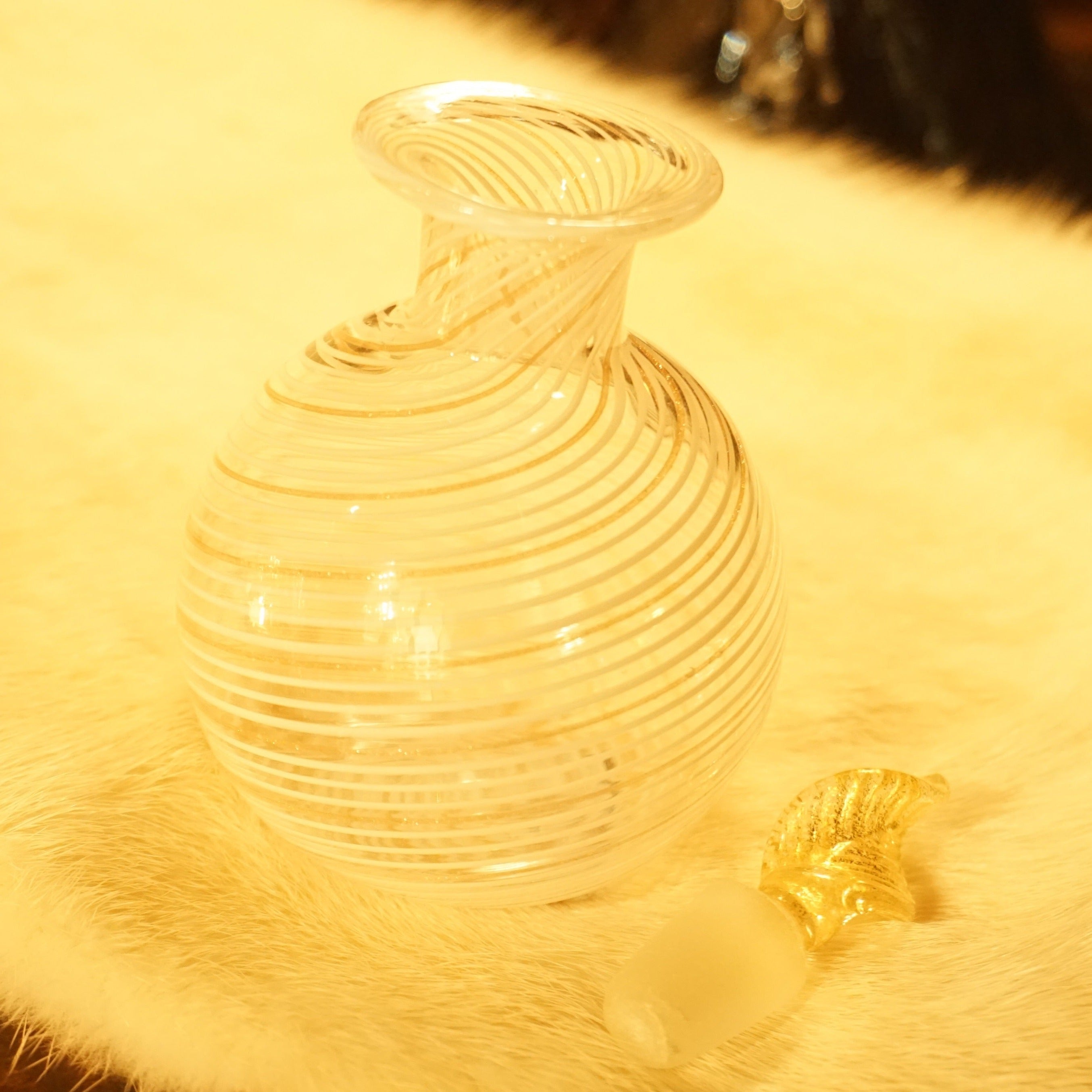 香水瓶「Secret perfume」［Bianco Fill Avv］【ムラーノガラス