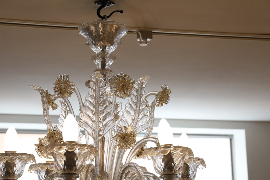 ムラーノガラス（ベネチアングラス）シャンデリア／照明（6灯