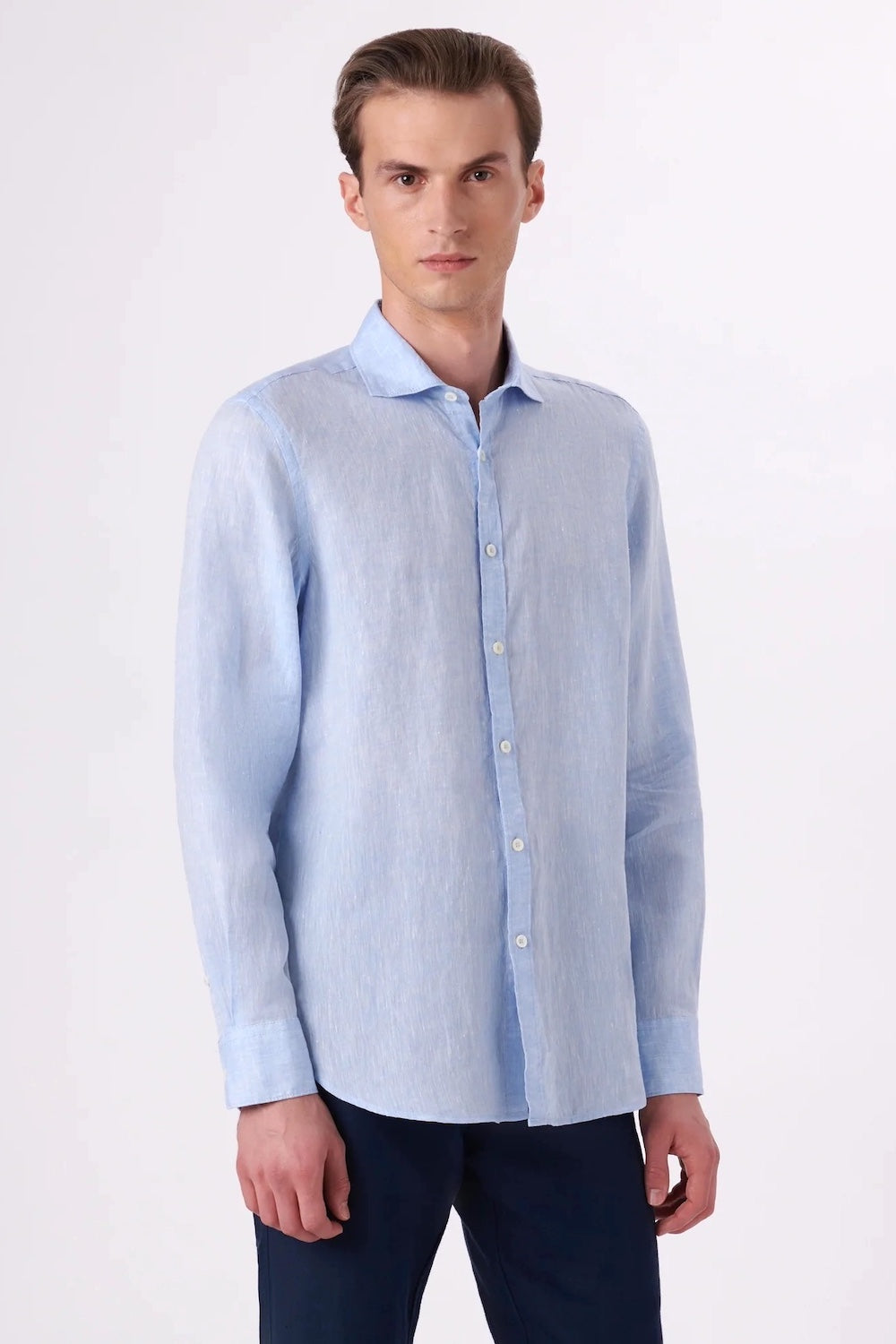 Axel Long-Sleeved Linen Shirt in 2 Colours – chrisjameskingston