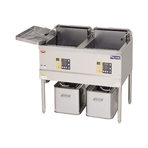 MEF-18WE マルゼン 電気フライヤー 二槽式 | 厨房ベース