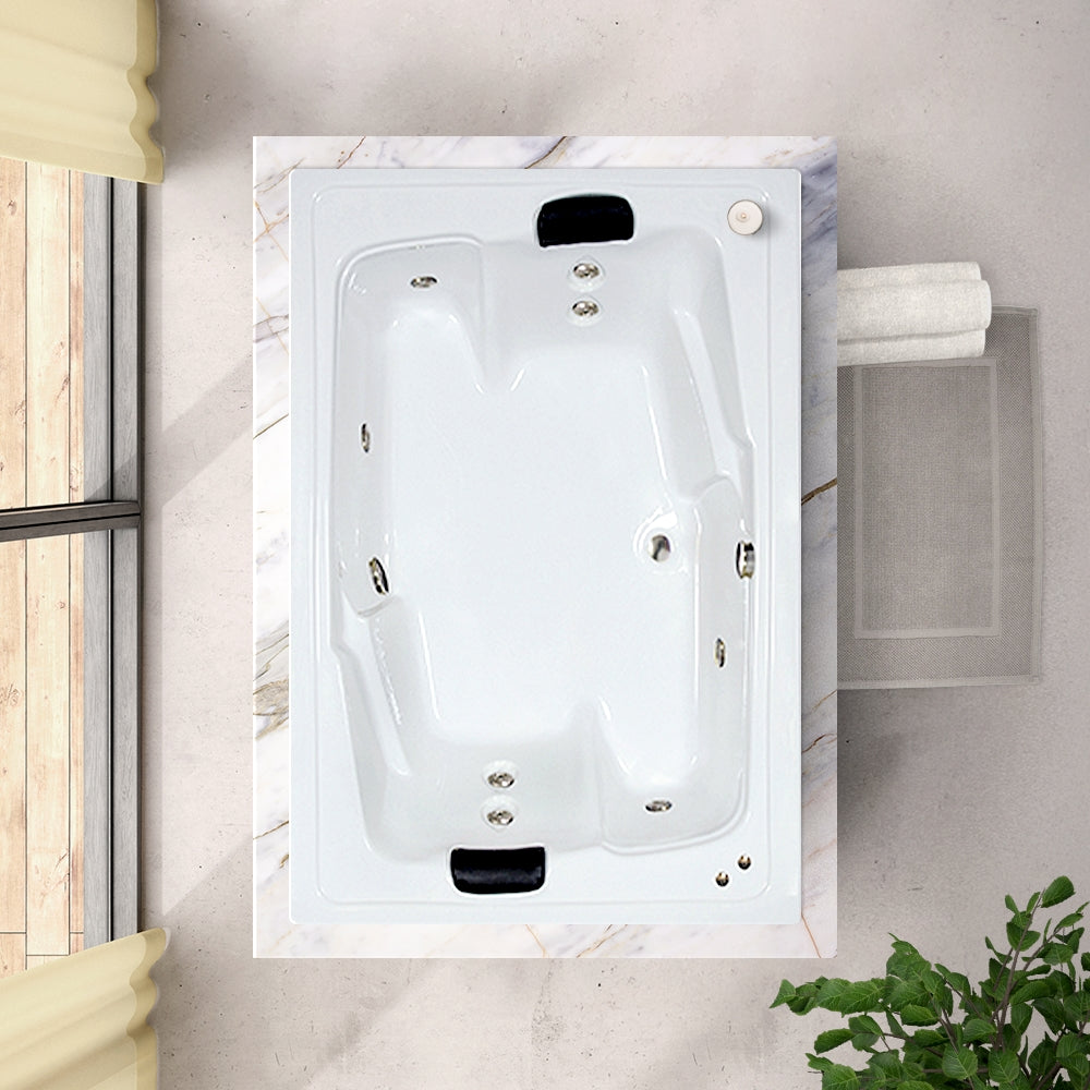72x54 Whirlpool and Air Bath Combination Tub