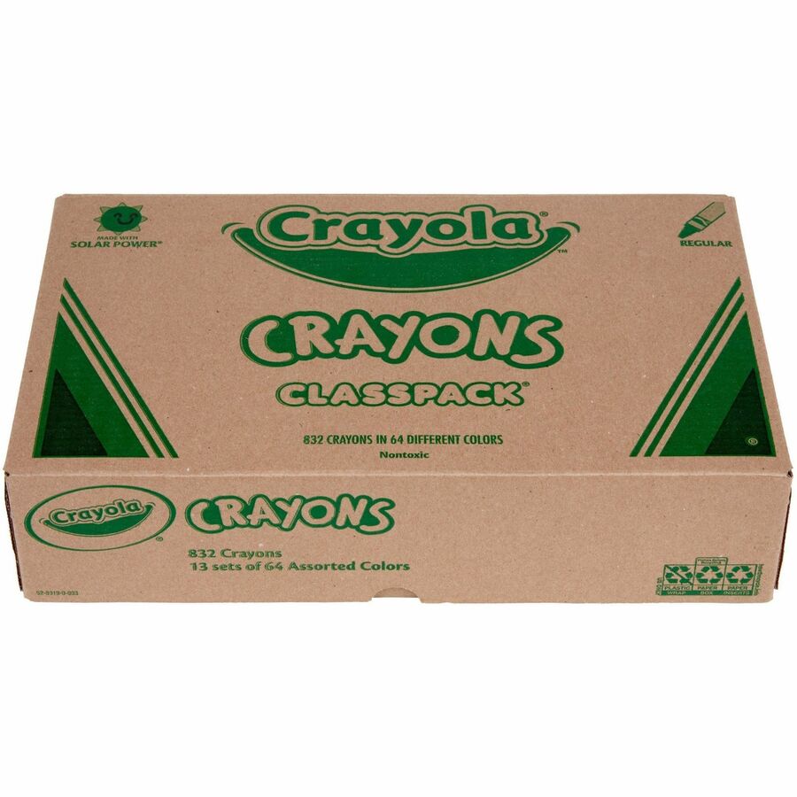CYO528019 - Crayola 64-Color Crayon Classpack - Assorted - 1 Box
