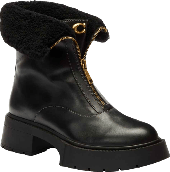COACH Women's Leah Platform Front Zip Booties - Macy's