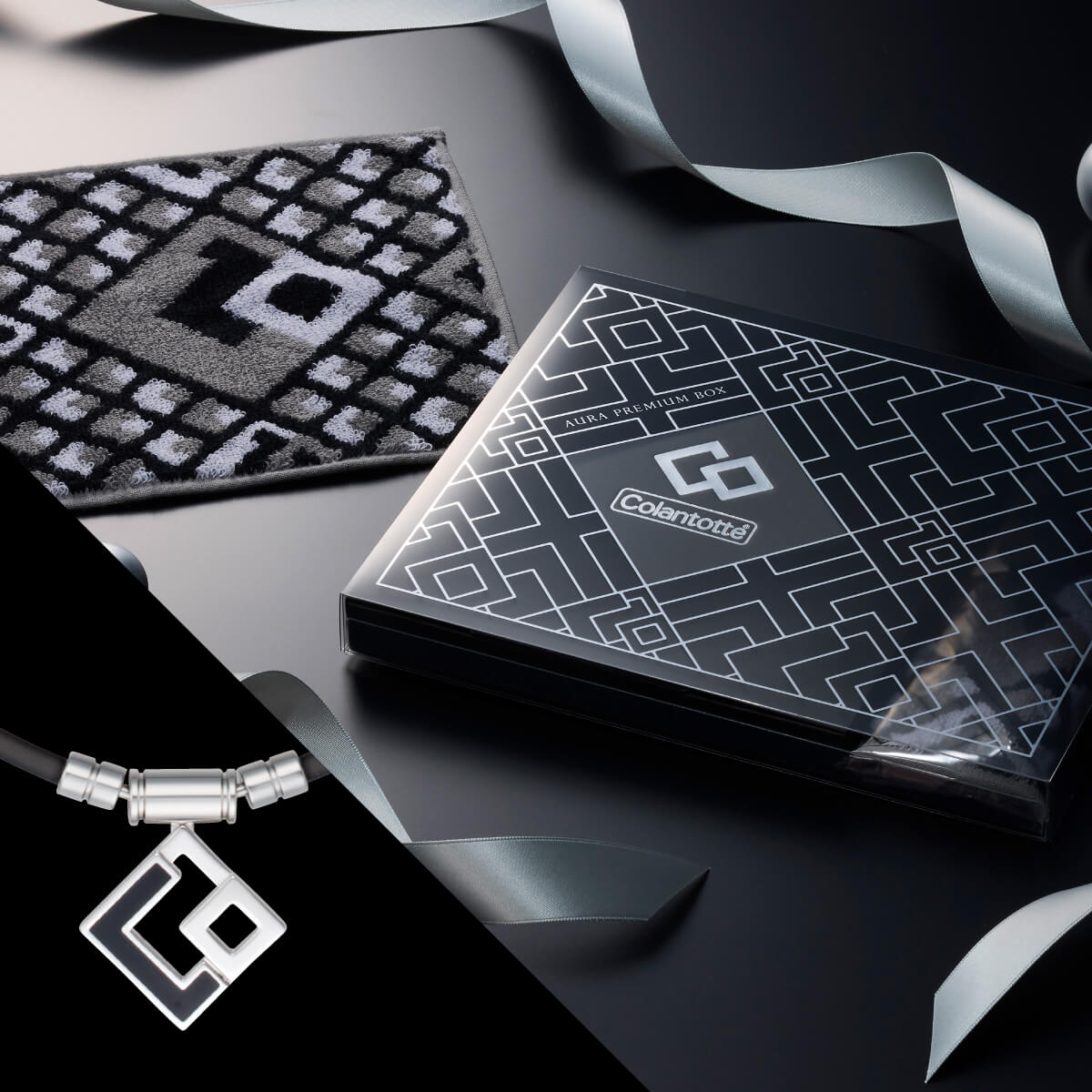 コラントッテ AURA PREMIUM BOX マットブラック | 磁気ネックレス