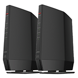 BUFFALO Wi-Fi 6対応Wi-Fiルーター 2台セット WSR-1800AX4P ブラック