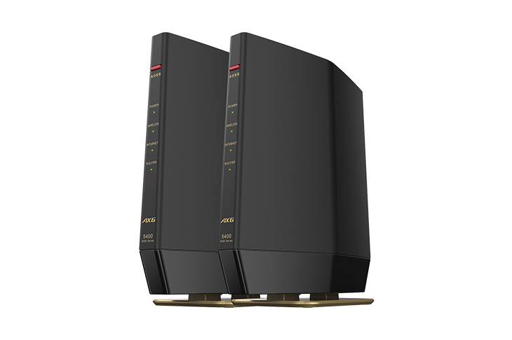 BUFFALO Wi-Fiルーター 2台セット WSR-5400AX6S マットブラック