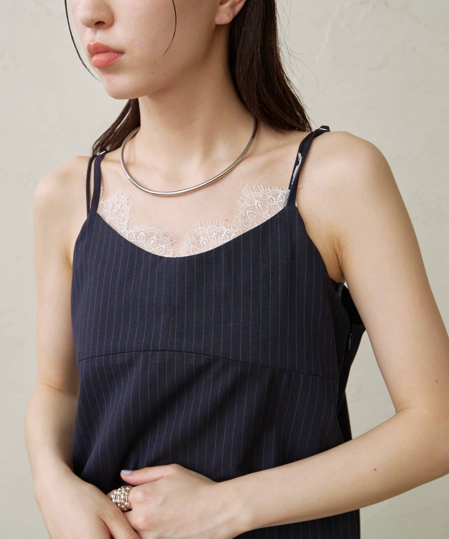 セットアップ着用可能◎】レース付きキャミソール | Omekashi(オメカシ