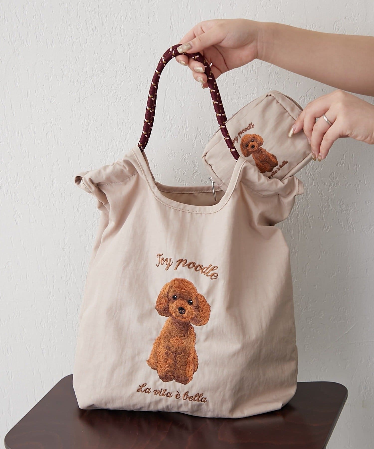 アニマル刺繍コードトートバッグ | Remind me and forever(リマインド