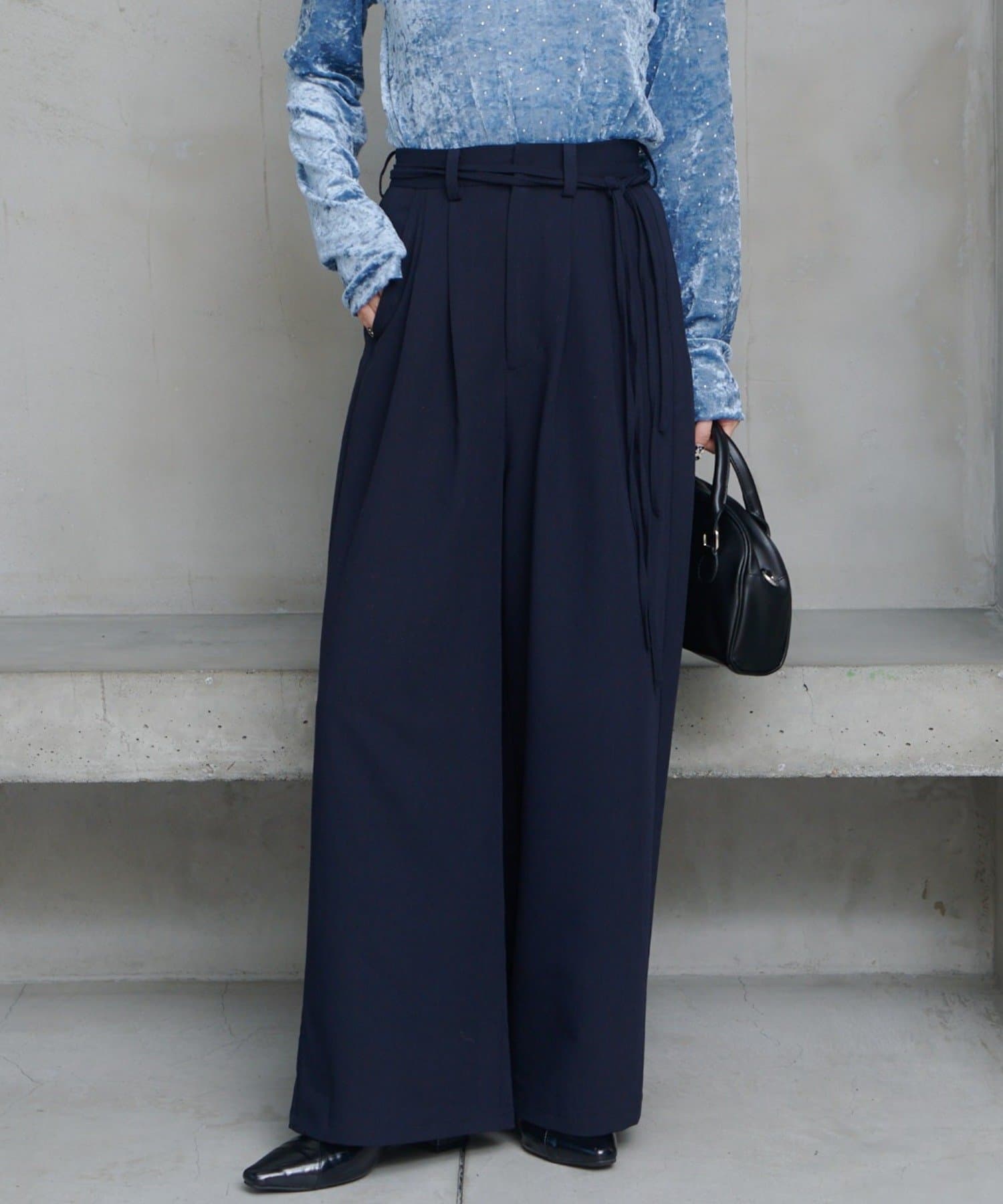 全人類パンツ/2サイズ展開/低身長サイズ/無地&ストライプ】ピン