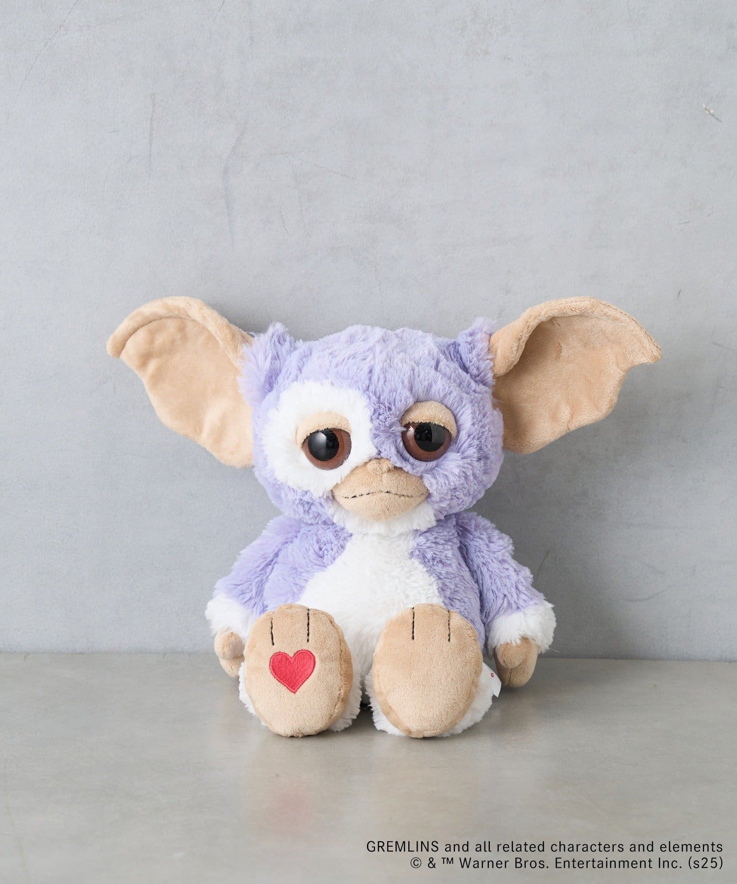 GREMLINS グレムリン】ギズモ ライラックグレーHeart 35cm | BIRTHDAY