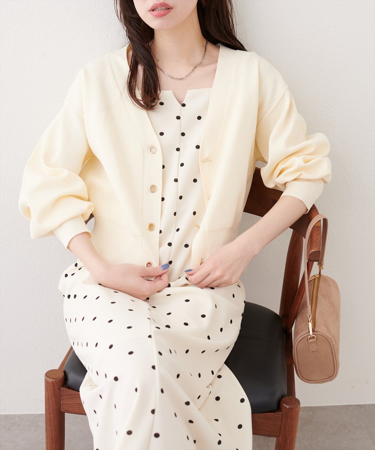 WEB限定】プチプラハトメバー釦カーデ | natural couture(ナチュラル