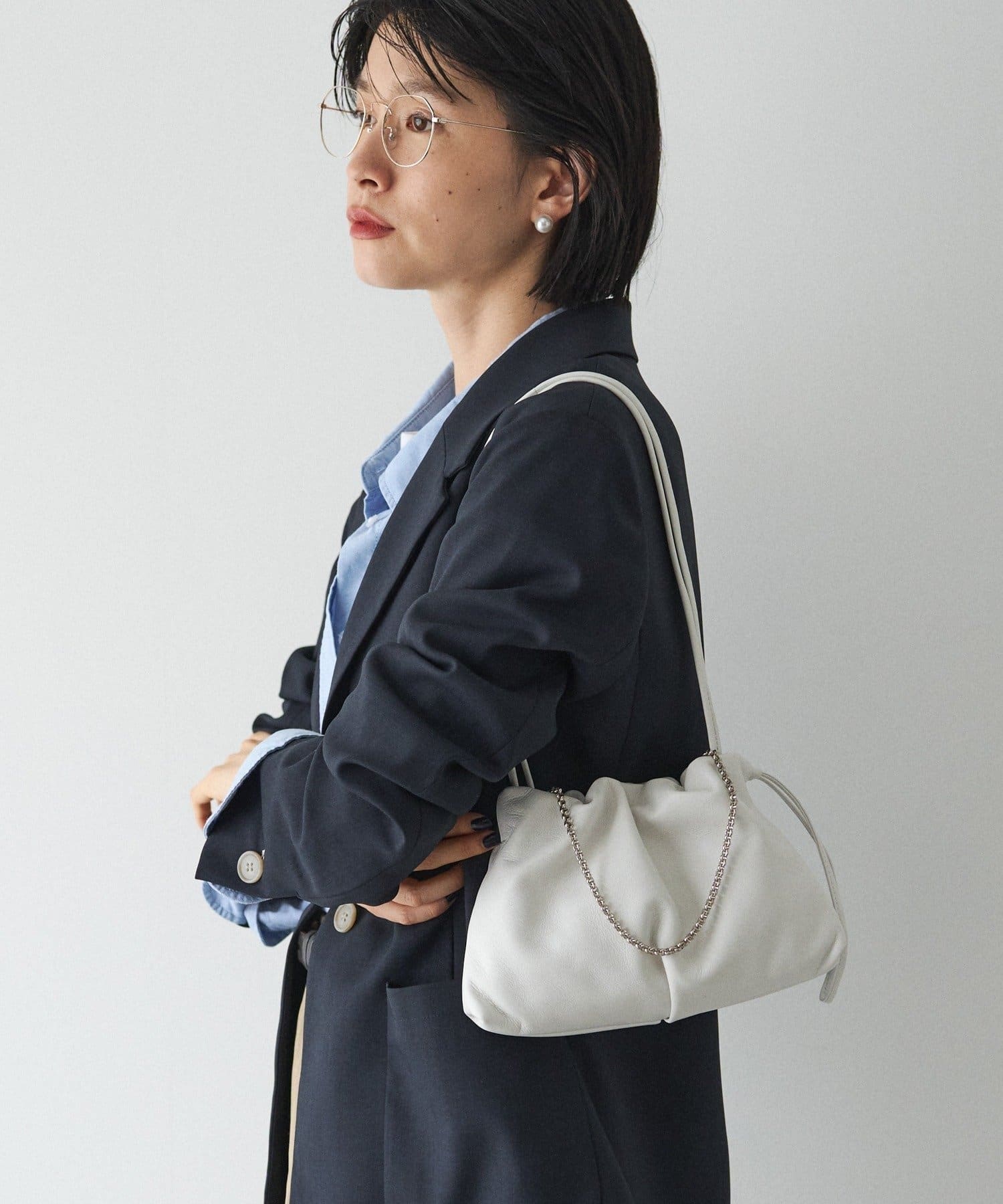 レザー巾着4WAYミニショルダーバッグ | russet(ラシット)レディース