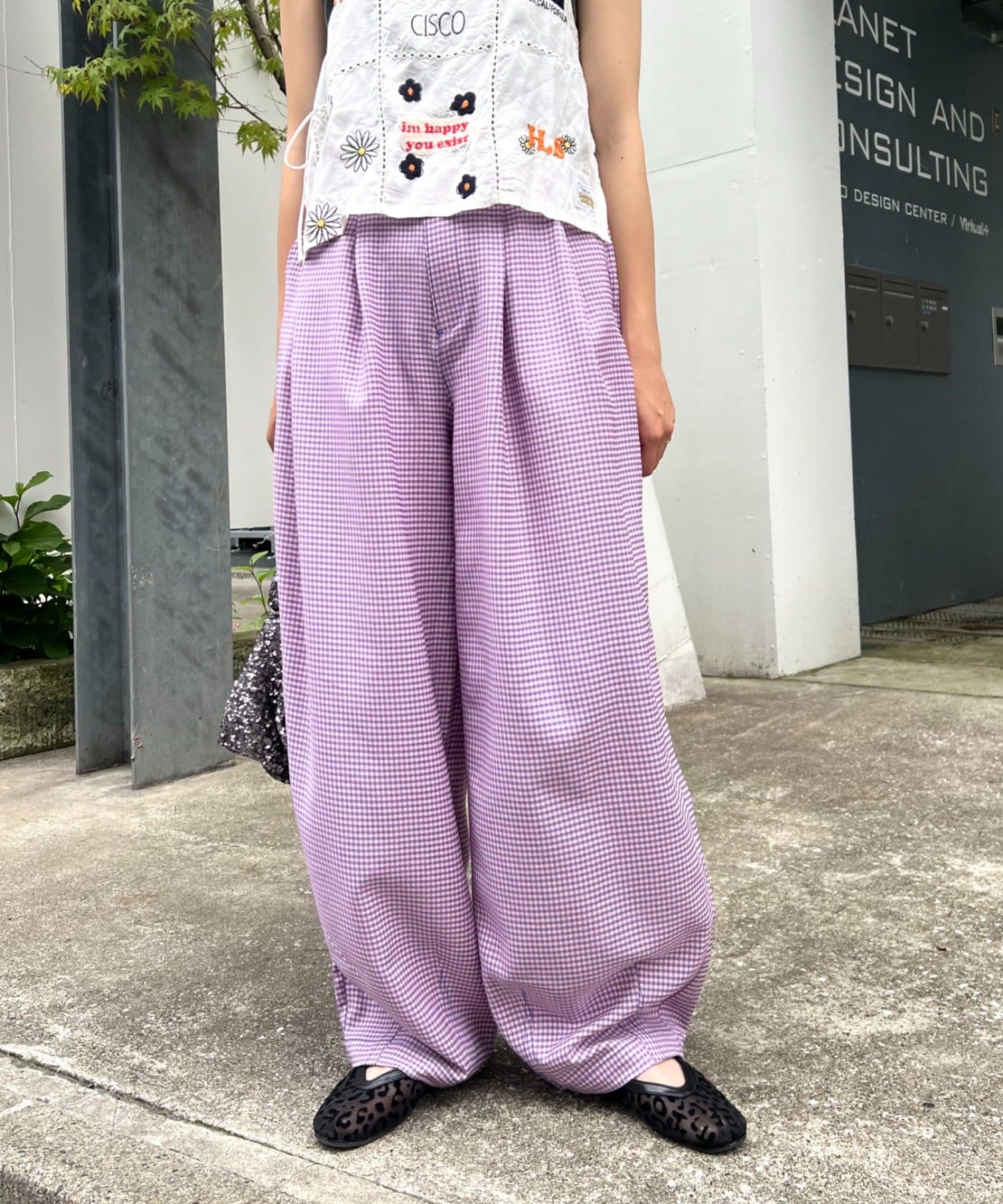 HELLO.SANFRANCISCO】ギンガムチェックランタンパンツ | CIAOPANIC