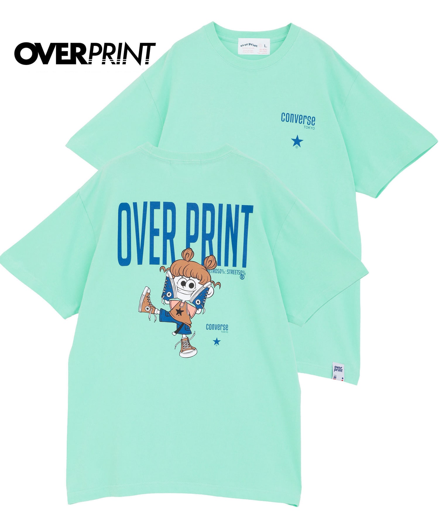 over print】STREET GIRL TEE (ZERO ZERO HERO)｜CONVERSE TOKYO