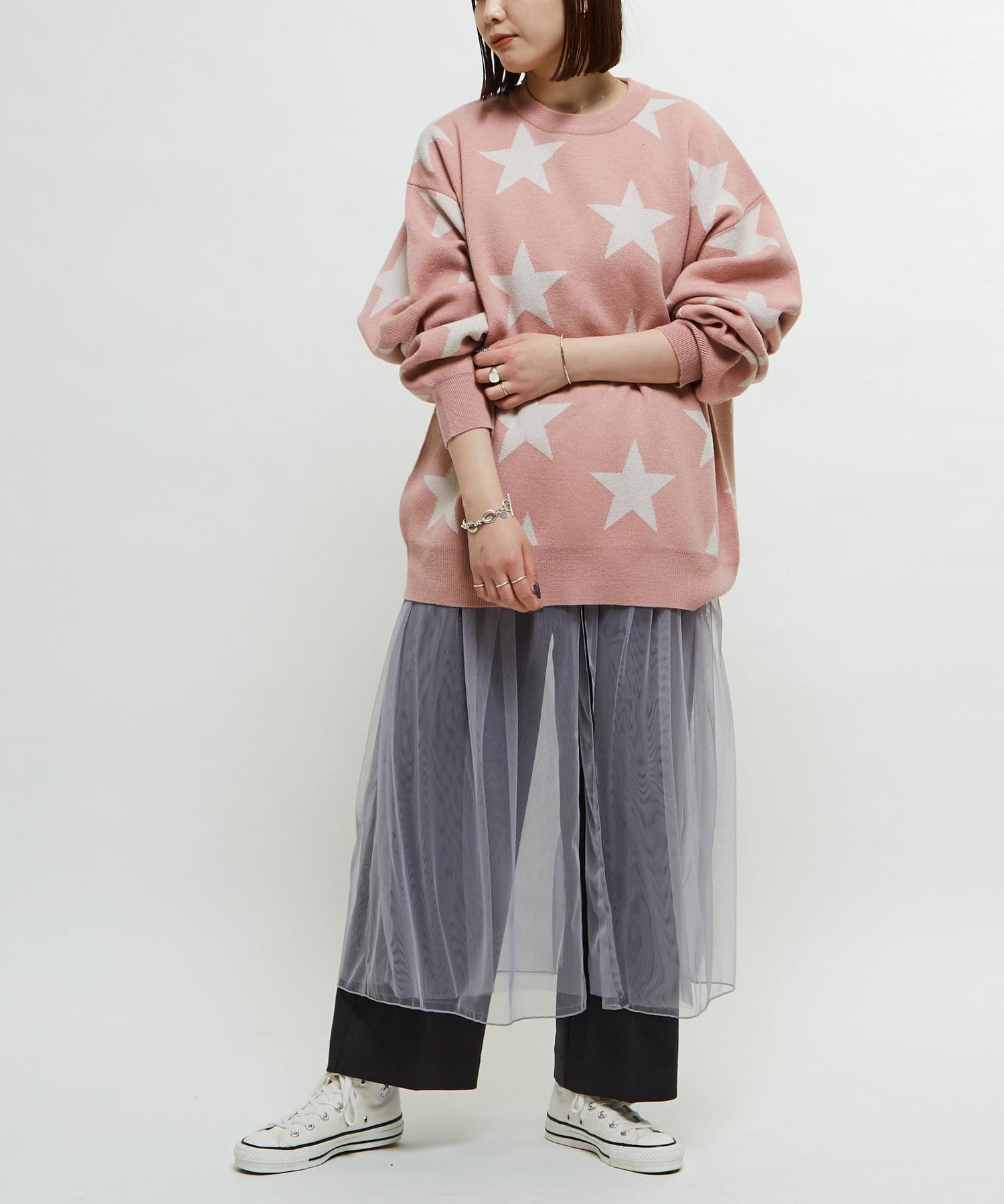 STAR☆ JACQUARD PULLOVER KNIT｜CONVERSE TOKYO (コンバース