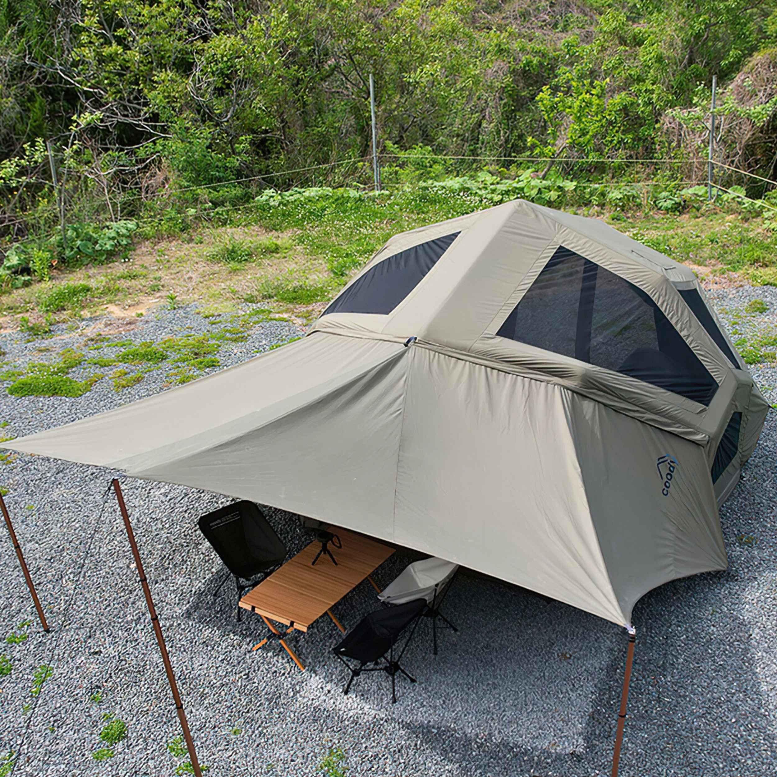 Coody Bestona Forest Green Inflatable Tent for Camping (2-4 person)