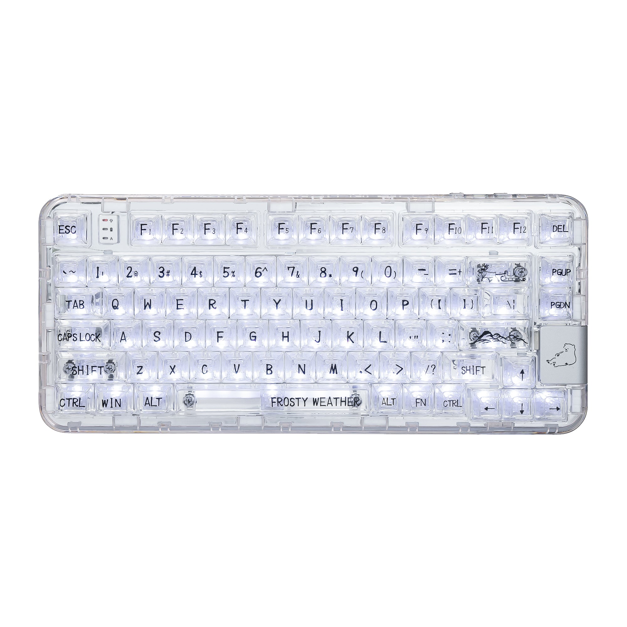 CoolKiller CK75 Wireless Transparent Gasket Mechanical Keyboard