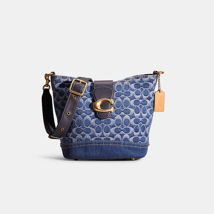 COACH® | Restored Tali Bucket Bag In Signature Denim