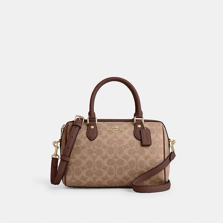 COACH® Outlet | Rowan Satchel Bag In Signature Canvas