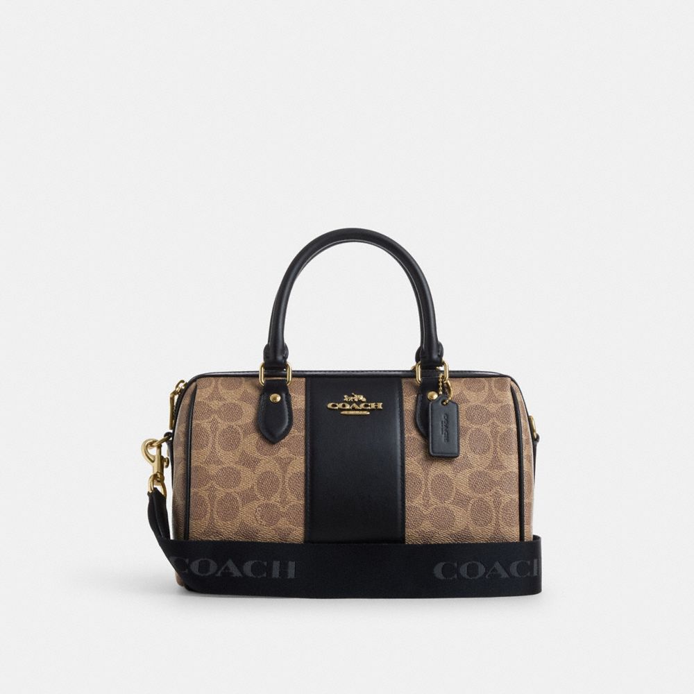 COACH® Outlet | Rowan Satchel Bag In Signature Canvas