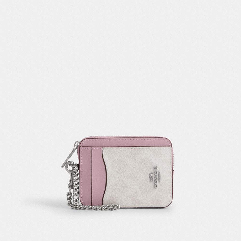 COACH® Outlet | Zip Card Case In Signature Canvas