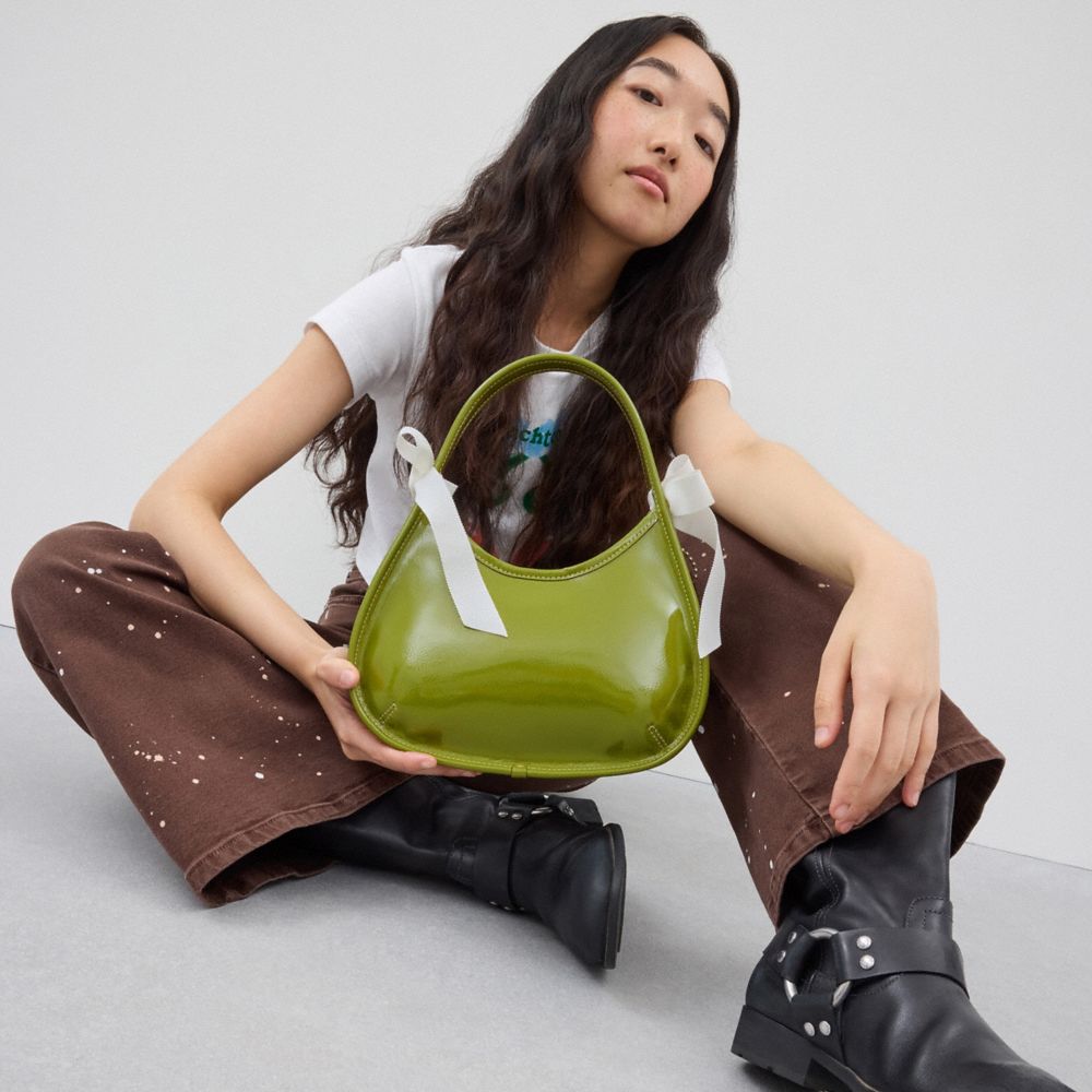 Ergo Bag In Basket Weave Upcrafted Leather | Coachtopia ™