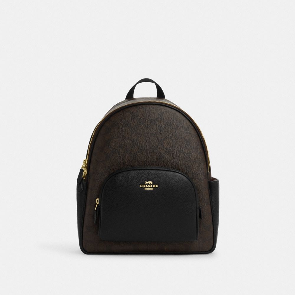 COACH® Outlet | Court Backpack In Signature Canvas