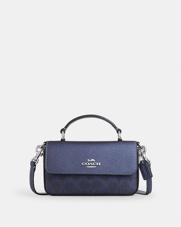 COACH® RO | Mini Josie Top Handle Bag In Signature Canvas