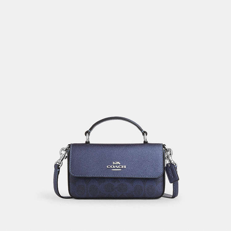 COACH® Outlet | Mini Josie Top Handle Bag In Signature Canvas