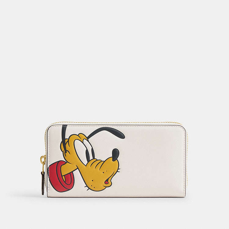 COACH® | Disney X Coach Essential Accordion Zip Wallet With Pluto