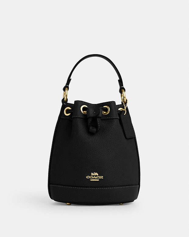 COACH® GB | Dempsey Drawstring Bucket Bag 15