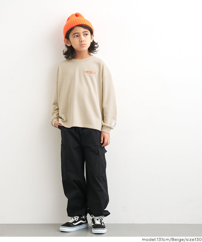 セール☆1490円→990円 ワンポイント刺繍スウェットトップス キッズ