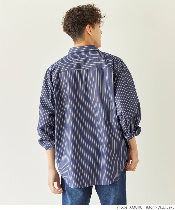 セール☆2490円→990円 シャツ メンズ ストライプ Yシャツ レギュラー