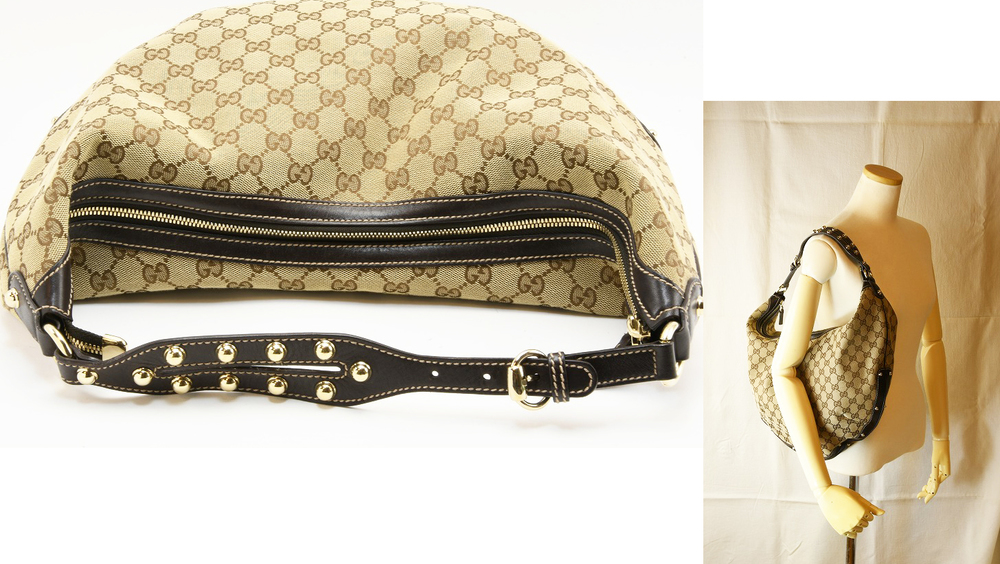 グッチ GUCCI ワンハンド ショルダーバッグ 三日月型 159406 GG