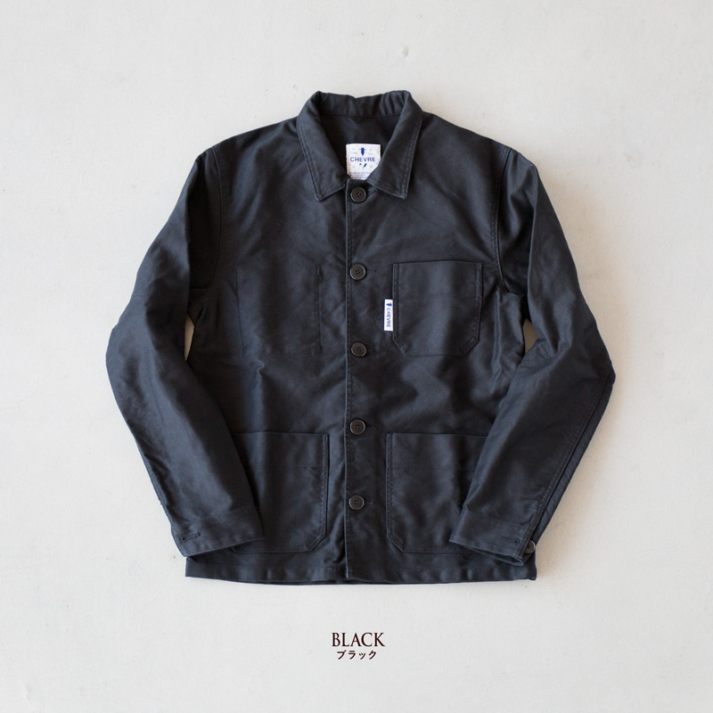 モールスキン フレンチワーク ジャケット ［ワンウォッシュ］ BASIC