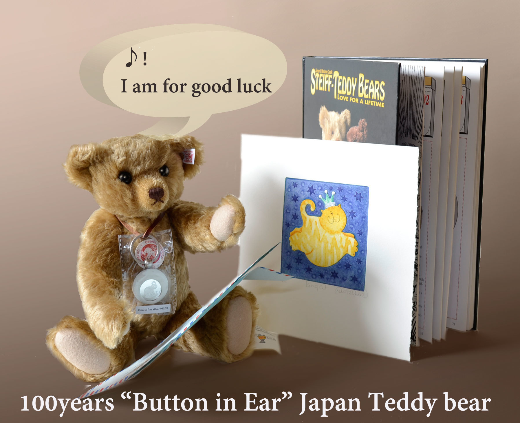 M2512-26】シュタイフ Steiff テディベア ボタン JAPAN M2512-26