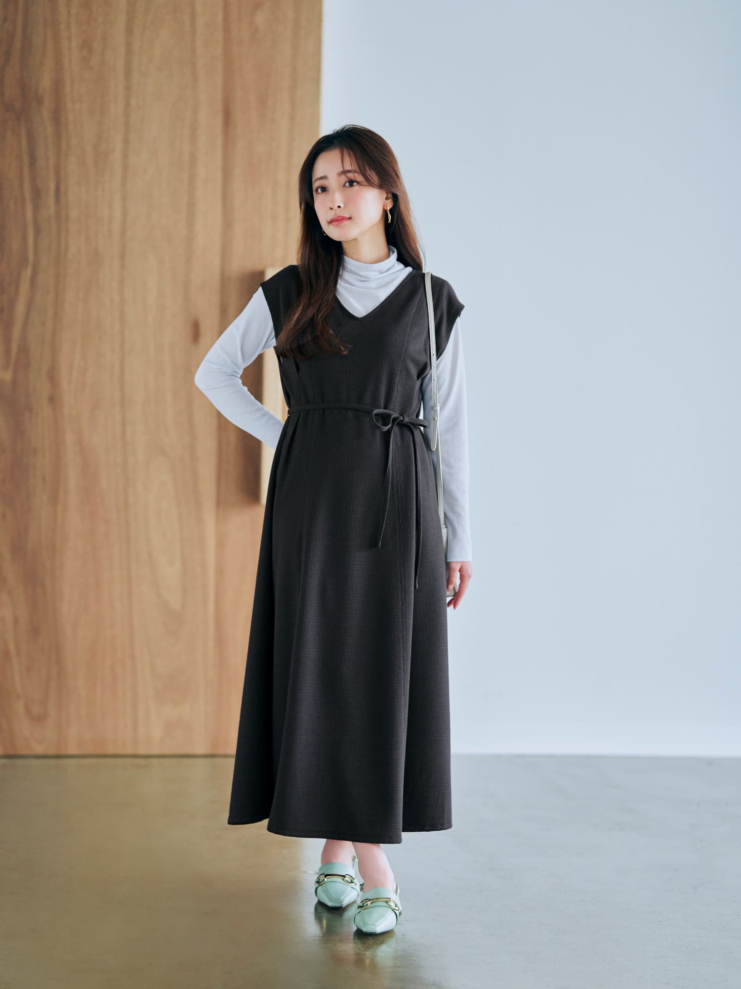 クロップドトップスワンピースセット-short & regular | 小柄・低身長