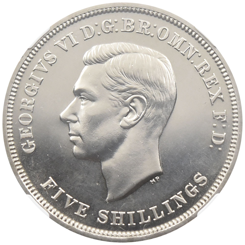 イギリス 1951 ジョージ6世 クラウン 白銅貨 NGC PL66 フェスティバル