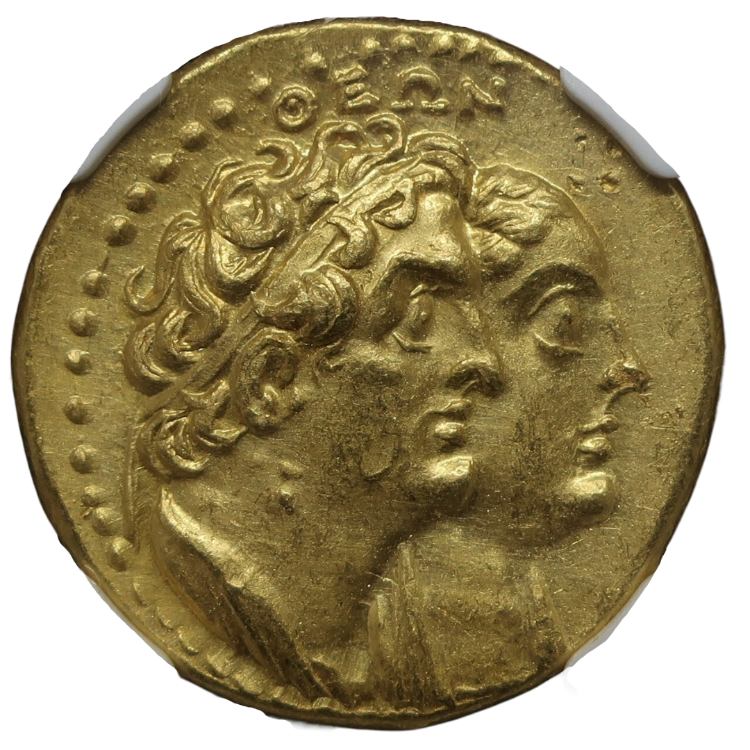 285/4-246 BC プトレマイオス朝エジプト テトラドラクマ金貨