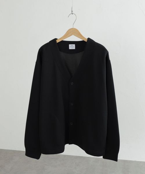 RIB TECHシリーズ】WフェイスVネックカーディガン