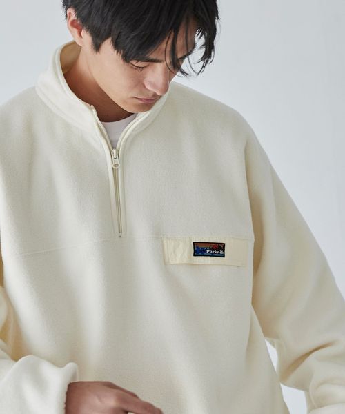 Parknik＞フリースハーフジッププルオーバー